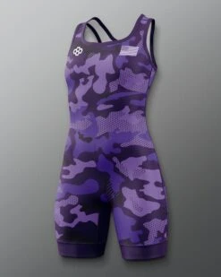 Camo Women's Elite 2.0 Singlet -Rudis RUDSN1068 Camo Womens Elite 2.0 Singlet Purple 0001