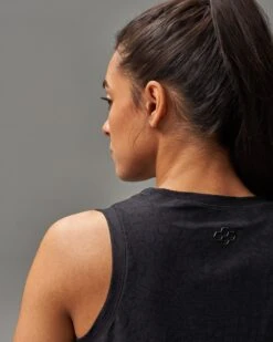 RUDIS Spirit Women's Textured Tank Top -Rudis RUDTK1003 RUDIS Spirit Womens Textured Tank Top Black 0012