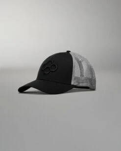 Hex Trucker Hat 11 Hex Trucker Hat -Rudis RUDTR1003 Hex Trucker Hat PUP Black Gray 0020