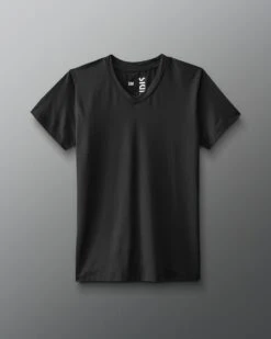 RUDIS Performance Women's V-Neck T-Shirt - Black -Rudis RUDTS1049 Womens Performance V Neck FLT Black 0021