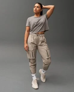 RUDIS Women's Ultimate Crop T-Shirt -Rudis RUDTS1052 Womens Ultimate Crop T shirt OFP Cedar 0002