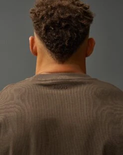 Heavyweight Jersey T-shirt -Rudis RUDTS1085 Heavyweight Jersey T Shirt Cocoa 0004