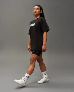 RUDIS Ghost Heavyweight T-Shirt -Rudis RUDTS1089 RUDIS Ghost Heavyweight T Shirt Washed Black 0003