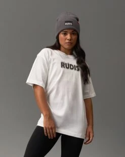 RUDIS Ghost Heavyweight T-Shirt -Rudis RUDTS1089 RUDIS Ghost Heavyweight T Shirt White 0010