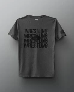 RUDIS Tactical Stencil T-Shirt -Rudis RUDTS1103 RUDIS Tactical Stencil T Shirt PUP Heather Charcoal 0022