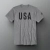 USA Timeless T-Shirt -Rudis RUDTS1105 USA Timeless Tee PUP Heather Gray 0001