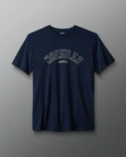 Wrestler Arched Elite Super Soft T-Shirt -Rudis RUDTS1110 RUDIS Wrestler Arched T Shirt PUP Navy White 0021