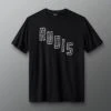 RUDIS Oblique Wordmark T-Shirt 2 RUDIS Oblique Wordmark T-Shirt -Rudis RUDTS1113 RUDIS Oblique Wordmark T Shirt PUP Black Gray 0086