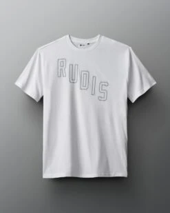 RUDIS Oblique Wordmark T-Shirt -Rudis RUDTS1113 RUDIS Oblique Wordmark T Shirt PUP White 0083