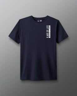 A Way Of Life Bold T-Shirt -Rudis RUDTS1114 A Way Of Life Bold T Shirt Navy 0001