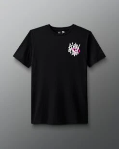 A Way Of Life Spray T-Shirt -Rudis RUDTS1121 A Way Of Life Spray T Shirt Black 0001