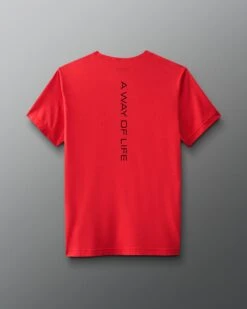 Wrestling Wordmark Elite Super Soft T-Shirt -Rudis RUDTS1130 Wrestling Wordmark Elite Super Soft T Shirt Red 0002