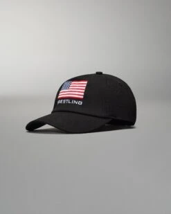 RUDIS Wrestling Flag Unstructured Hat -Rudis RUDUN1003 RUDIS FLAG WRESTLING UNSTRUCTURED HAT FLT Black Red White Blue 0010
