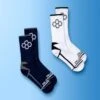 RUDIS Navy/White Knit Essential Socks (2 Pair) -Rudis SOC 0010 RUDIS NAVY WHITE KNIT ESSENTIAL SOCKS 2PAIR FLT NAVY WHITE 000
