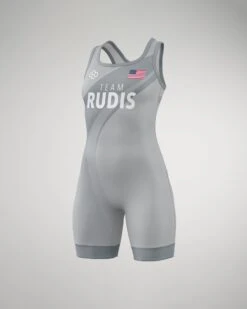 Team RUDIS Smooth Operator Women's Elite 2.0 Wrestling Singlet -Rudis Smooth Operator Singlet F Gray 0001