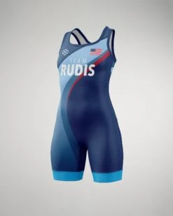 Team RUDIS Smooth Operator Women's Elite 2.0 Wrestling Singlet -Rudis Smooth Operator Singlet F Navy 0001