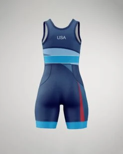 Team RUDIS Smooth Operator Women's Elite 2.0 Wrestling Singlet -Rudis Smooth Operator Singlet F Navy 0002