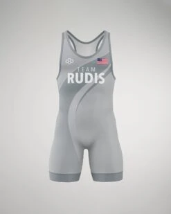 Team RUDIS Smooth Operator Elite 2.0 Wrestling Singlet -Rudis Smooth Operator Singlet M Gray 0001