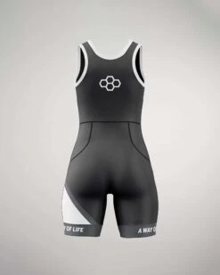 RUDIS Split Women's Elite Wrestling Singlet -Rudis Split Women Blck B Black 0002