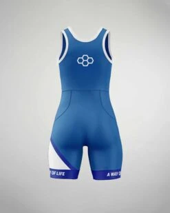 RUDIS Split Women's Elite Wrestling Singlet -Rudis Split Women Blue B Blue 0002