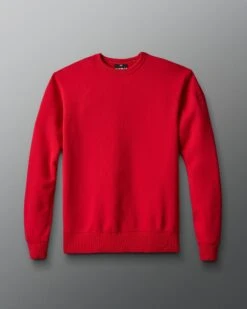 Comfort Fleece Crewneck - Red