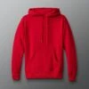 Comfort Fleece Hoodie - Red -Rudis TEMHD1000 Comfort Fleece Hoodie PUP Red 0021