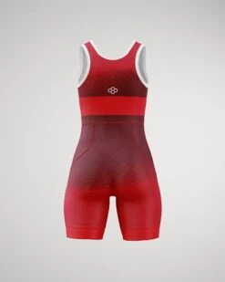 USA Triumph Women's Elite Wrestling Singlet -Rudis TRIUMPH WSINGLET Mockup RUDSN1049 Red 002