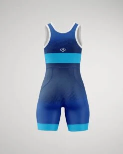 USA Triumph Women's Elite Wrestling Singlet -Rudis TRIUMPH WSINGLET Mockup RUDSN1049 Royal 002