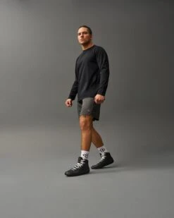 RUDIS Performance Heather Long Sleeve -Rudis UNI TS1166 PERFORMANCE Heather Longsleeve OFP Heather Black 0003