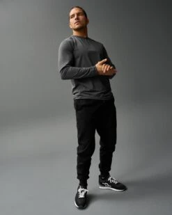 RUDIS Performance Heather Long Sleeve -Rudis UNI TS1166 PERFORMANCE Heather Longsleeve OFP Heather Carbon 0002