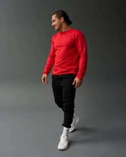 RUDIS Performance Heather Long Sleeve -Rudis UNI TS1166 PERFORMANCE Heather Longsleeve OFP Heather Red 0001 e056e20f 0aca 4510 a97d 604c83f96184