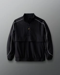 RUDIS 1/4 Zip Windbreaker - Black -Rudis UNI WB1169 RUDIS Quarter Zip Windbreaker PUP Black 0031