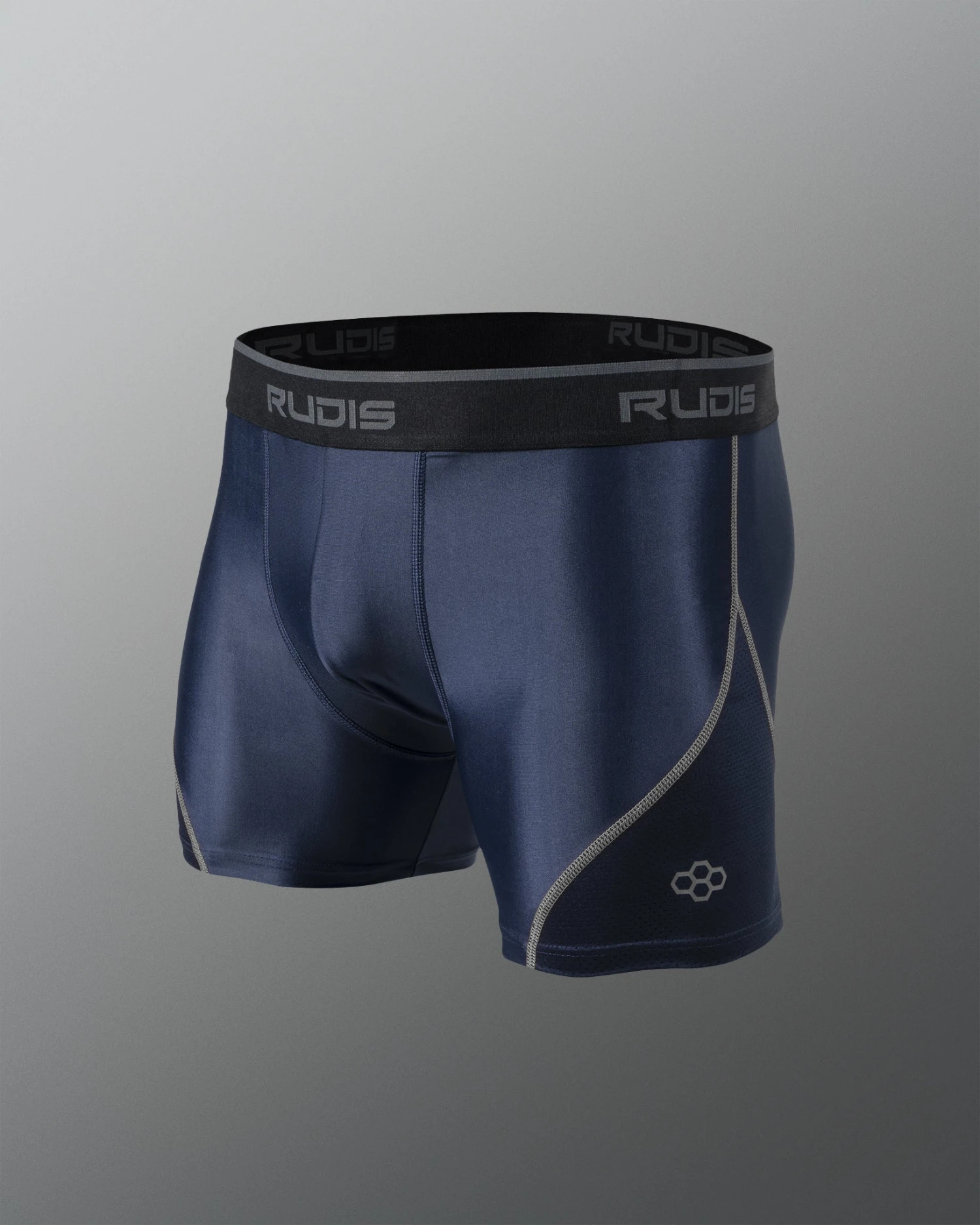 RUDIS Essential Navy/Gray Adult Boxer Brief 3 RUDIS Essential Navy/Gray Adult Boxer Brief