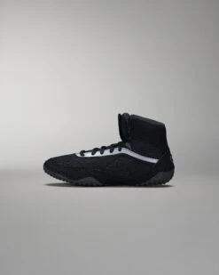 RUDIS Alpha 2.0 Youth Wrestling Shoes - Darkness -Rudis Y ALPNC1000 DRKNES RUDIS Alpha 2.0 Youth Wrestling Shoes FLT Darkness 0022