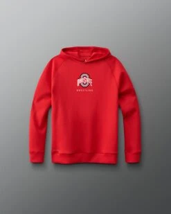 Ohio State Wrestling Youth COOL-Feel Hoodie -Rudis Y COHHD1015 Ohio State Wreslting Cool Feel Hoodie Red 0001