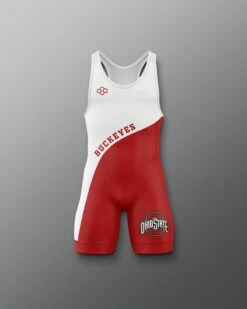 Buckeyes Throwback Youth Singlet -Rudis Y COHSN1019 Buckeyes Throwback Youth Singlet Red White 0001