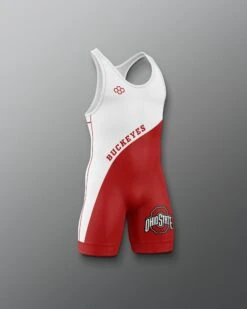 Buckeyes Throwback Youth Singlet -Rudis Y COHSN1019 Buckeyes Throwback Youth Singlet Red White 0003