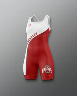 Buckeyes Throwback Girl's Singlet -Rudis Y COHSN1020 Buckeyes Throwback Girl s Singlet Red White 0001
