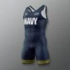 U.S. Navy Digital Woodland Youth Elite Wrestling Singlet 2 U.S. Navy Digital Woodland Youth Elite Wrestling Singlet -Rudis Y MNASN1002 NAVY YOUTH MSINGLET Mockup FRONT Navy 0001