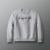 Scripted Motto Youth Crewneck -Rudis Y RUDCR1063 Scripted Motto Youth Crewneck Gray 0020