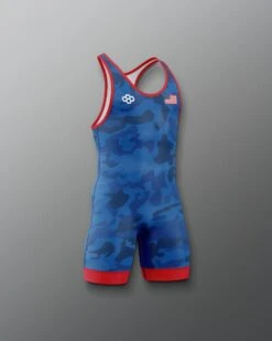 Camo Youth Elite 2.0 Singlet -Rudis Y RUDSN1067 Camo Youth Elite 2.0 Singlet Royal 0003