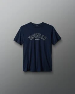 Wrestler Arched Elite Super Soft Youth T-Shirt 15 Wrestler Arched Elite Super Soft Youth T-Shirt -Rudis Y RUDTS1110 RUDIS Wrestler Arched T Shirt PUP Navy White 0021