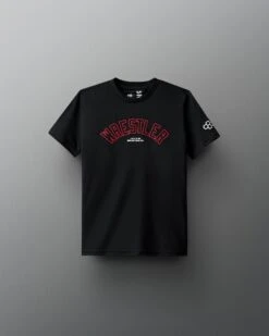 Wrestler Arched Elite Super Soft Youth T-Shirt 13 Wrestler Arched Elite Super Soft Youth T-Shirt -Rudis Y RUDTS1110 RUDIS Wrestler Arched Youth Tee PUP Black Red 0021