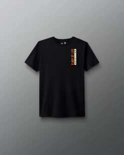 A Way Of Life Bold Youth T-Shirt -Rudis Y RUDTS1114 A Way Of Life Bold T Shirt Black Orange 0001