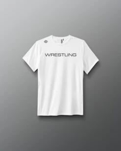 Wrestling Wordmark Performance Youth T-Shirt 7 Wrestling Wordmark Performance Youth T-Shirt -Rudis Y RUDTS1131 Wrestling Wordmark Performance Youth T Shirt White 0001